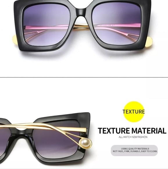 Squares Sunglasses Retro Fashion Designer Gradient Ocultos de Sol - Picture 10 of 14